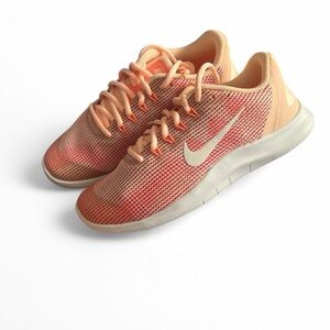 Nike Women's Peach-Coral Mesh Athletic Sneakers